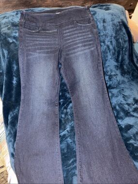 Dark Wash Indigo Wide Leg Jeans for Women